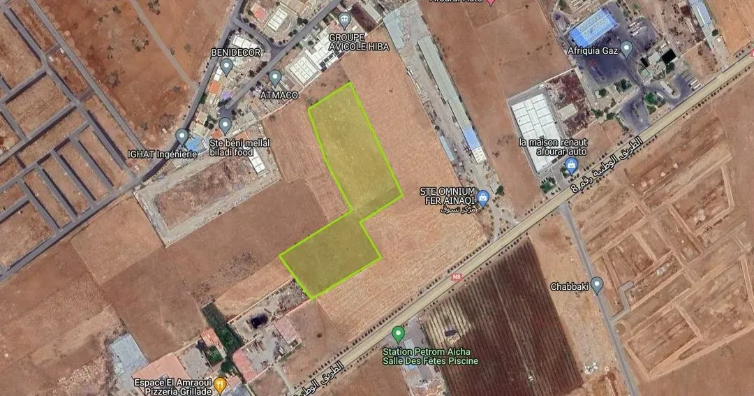 Terrain à vendre 7 800 000 dh 26 000 m² - Autre Béni Mellal