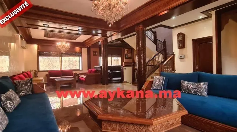 Villa à vendre 000 800 5 dh 180 m², 4 chambres - Riyad Rabat
