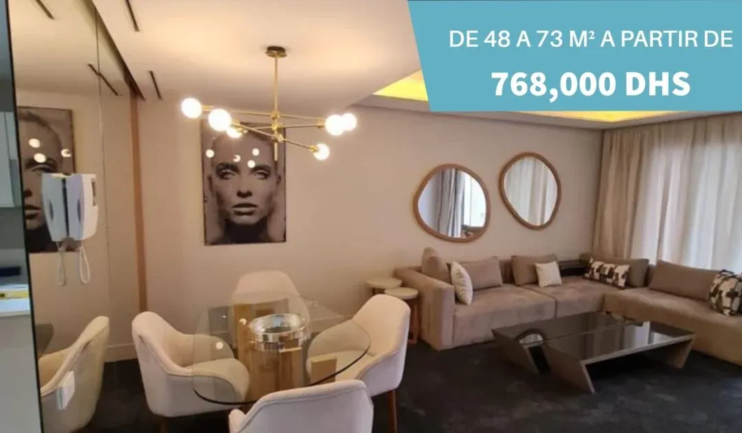 Studio à vendre 768 000 dh 48 m² - Oulfa Casablanca