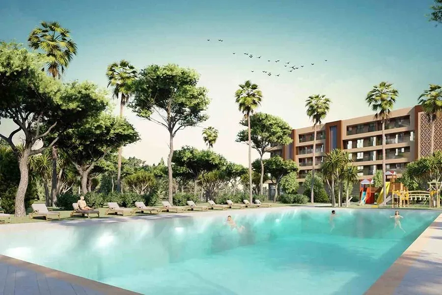 Appartement à vendre 969 000 dh 77 m² avec 3 chambres - Ennakhil (Palmeraie) Marrakech | Agenz