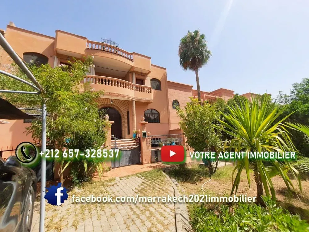 Villa à louer 12 000 dh 250 m² avec 4 chambres - Hay Inara Marrakech