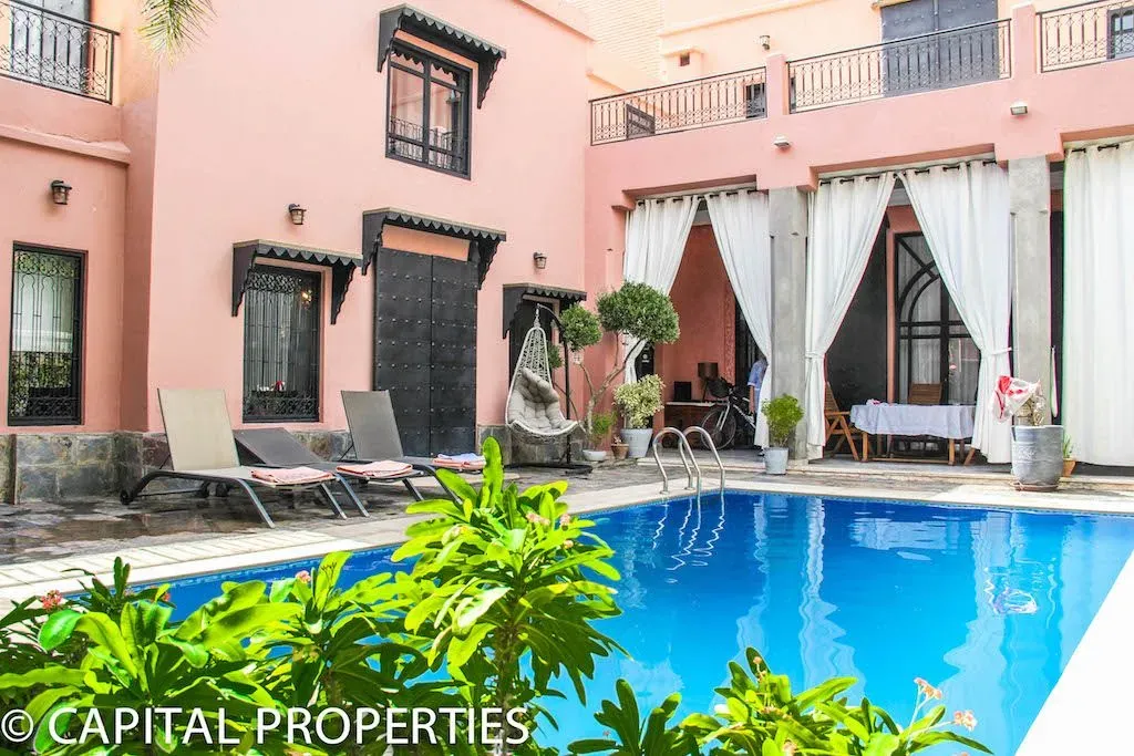 Villa à louer 35 000 dh 600 m² avec 4 chambres - Guéliz Marrakech