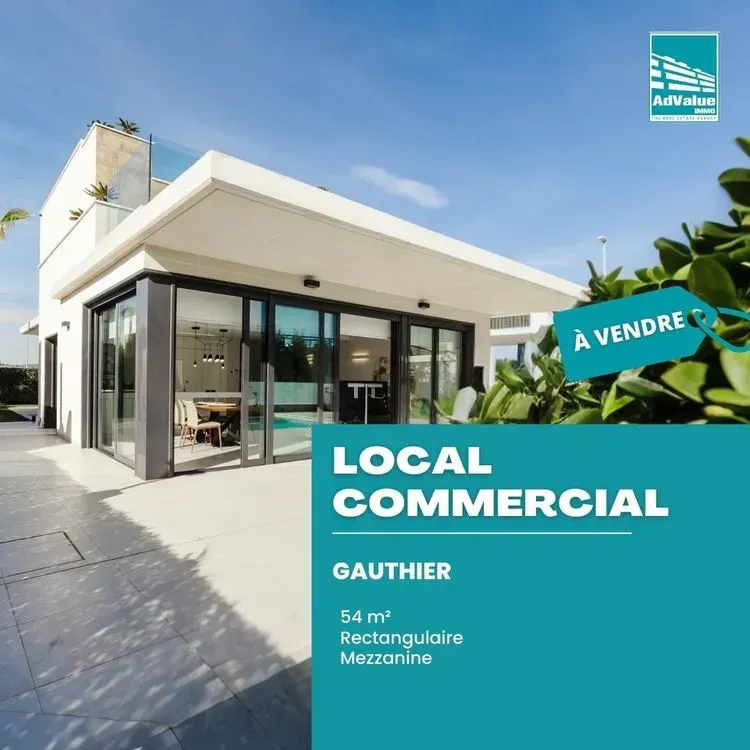 Commerce à vendre 1 400 000 dh 54 m² - Gauthier Casablanca
