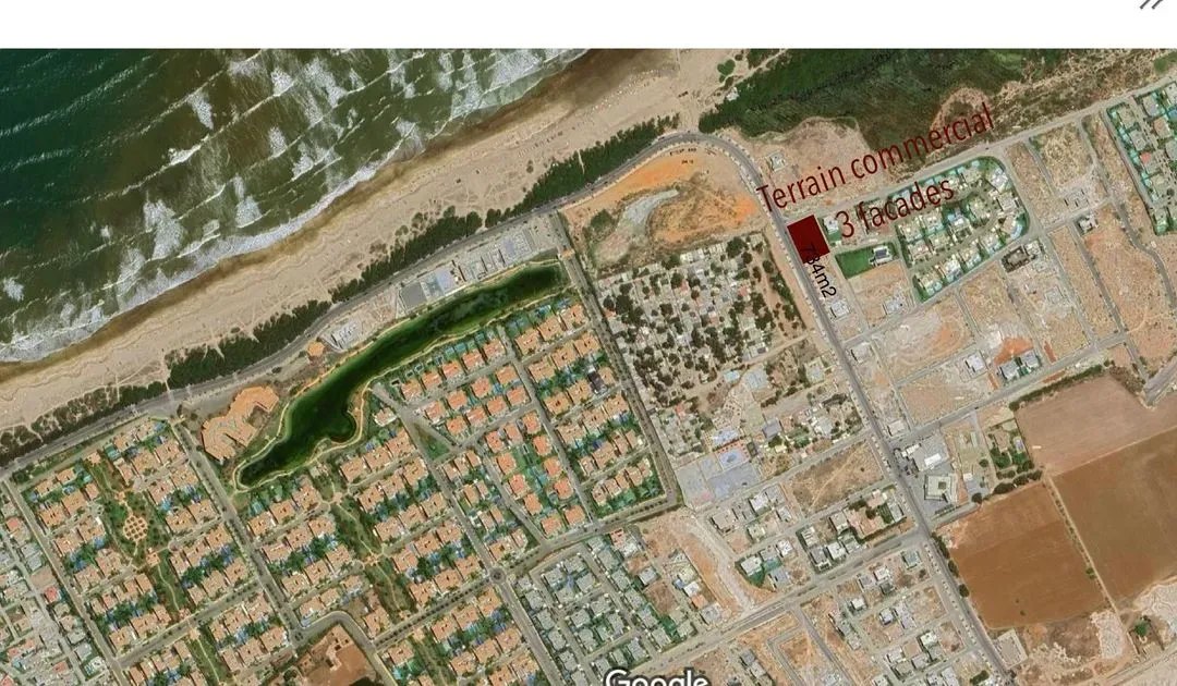 Terrain à vendre 7 500 000 dh 734 m² - Dar Bouazza 