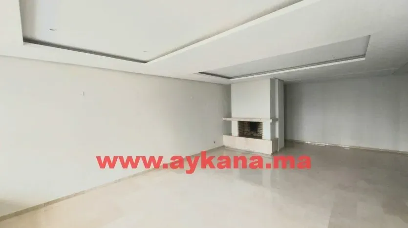 Appartement à louer 12 500 dh 177 m² avec 3 chambres - Riyad Rabat