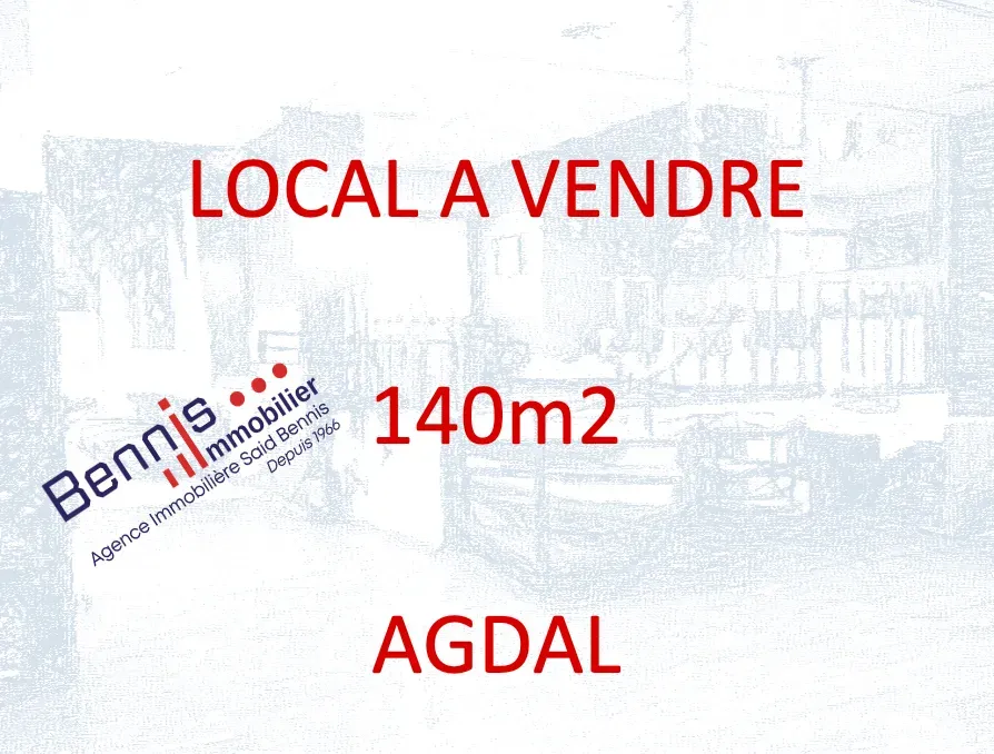 Commerce à vendre 5 700 000 dh 140 m² - Agdal Rabat | Agenz