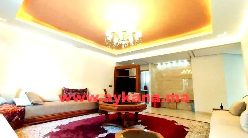 Appartement à vendre 2 600 000 dh 132 m², 3 chambres - Riyad Rabat