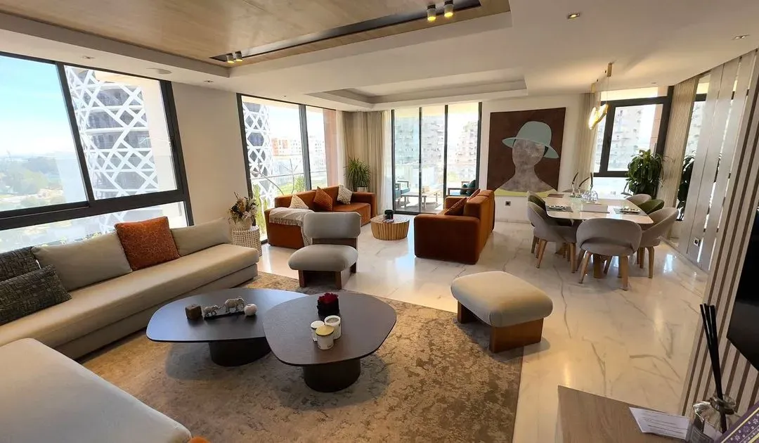 شقة للكراء 000 32 د٠م 218 م², 3 غرف - القطب المالي الدار البيضاء