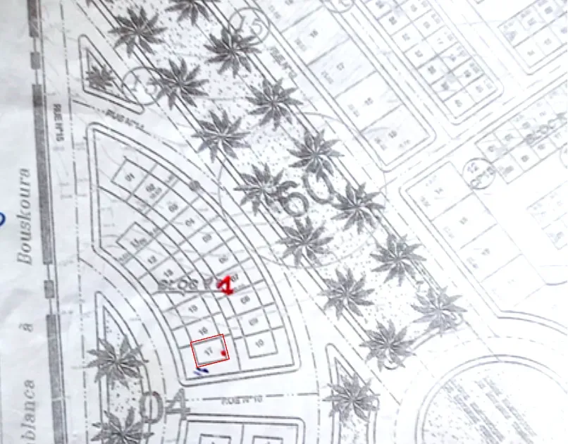 Terrain à vendre 1 600 000 dh 259 m² - Bouskoura Ville 