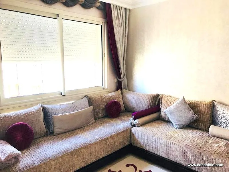 Apartment for rent 8 500 dh 117 sqm, 2 rooms - Les princesses Casablanca