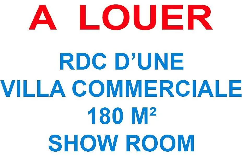Commercial Property for rent 40 000 dh 180 sqm - Plateau Casablanca