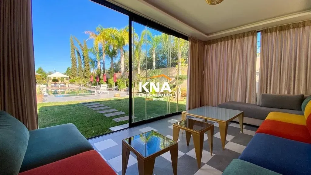Villa à louer 60 500 dh 600 m² avec 5 chambres - Route de Fès Marrakech