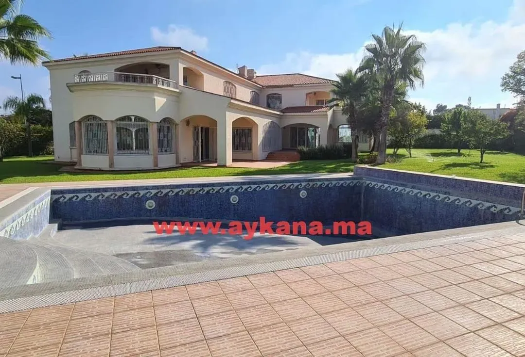 Villa à vendre 16 000 000 dh 2 270 m², 4 chambres - Hassan - Centre Ville Rabat